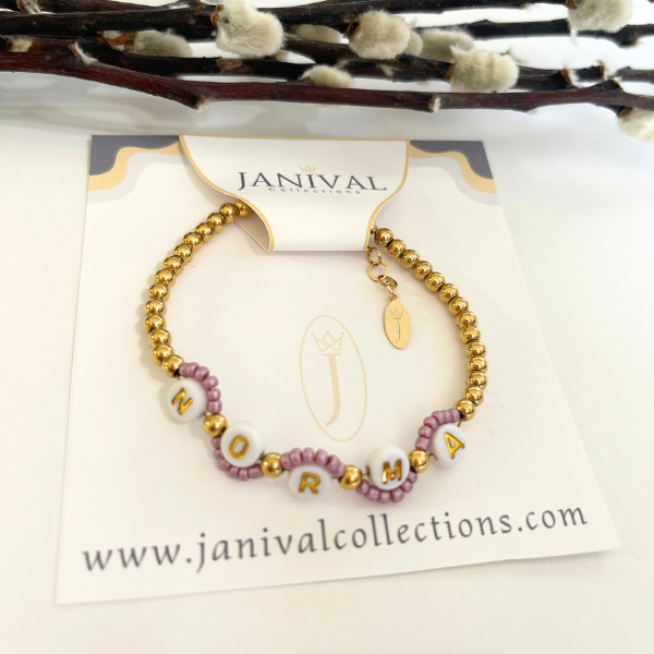 Personalized beaded Bracelet